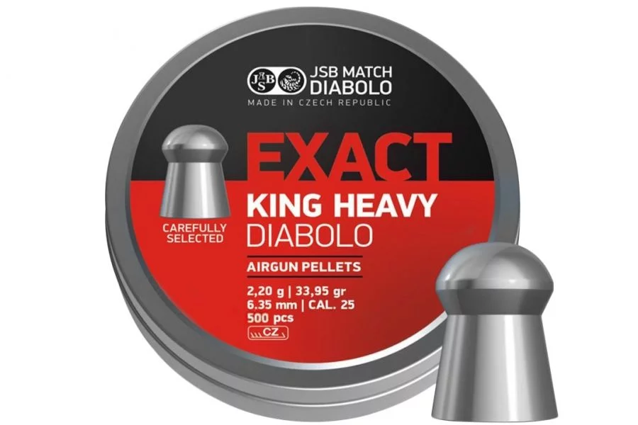 Zdjęcie produktu Śrut 6,35 mm Diabolo JSB Exact KING Heavy 150 szt. półokrągły