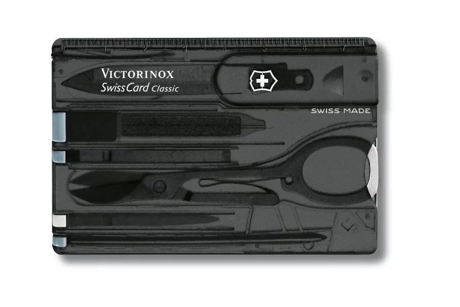 Zdjęcie produktu Zestaw Victorinox Karta SwissCard Lite, transparentna czarna