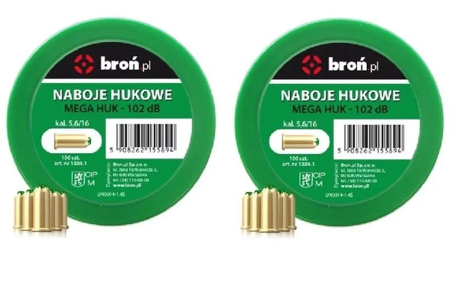 Naboje hukowe 5,6/16 MEGA HUK kal do 6 mm - 2x100 szt.do Stalker M906