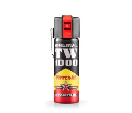 Gaz pieprzowy TW 1000 PEPPER-JET strumień 63ml klips metal (1407.1) 313