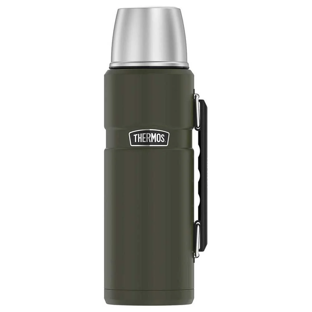 Termos z uchwytem na napoje 470 ml THERMOS - zieleń wojskowa