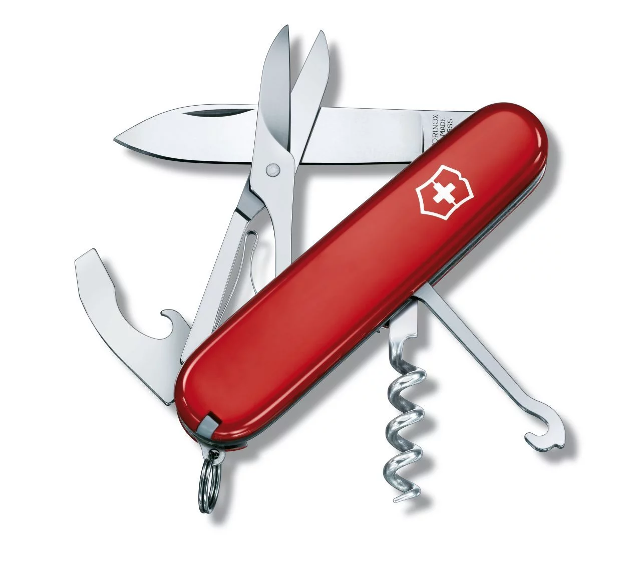 Zdjęcie produktu Scyzoryk Victorinox Compact, 15 funkcji, dł.91 mm, czerwony (1.3405)