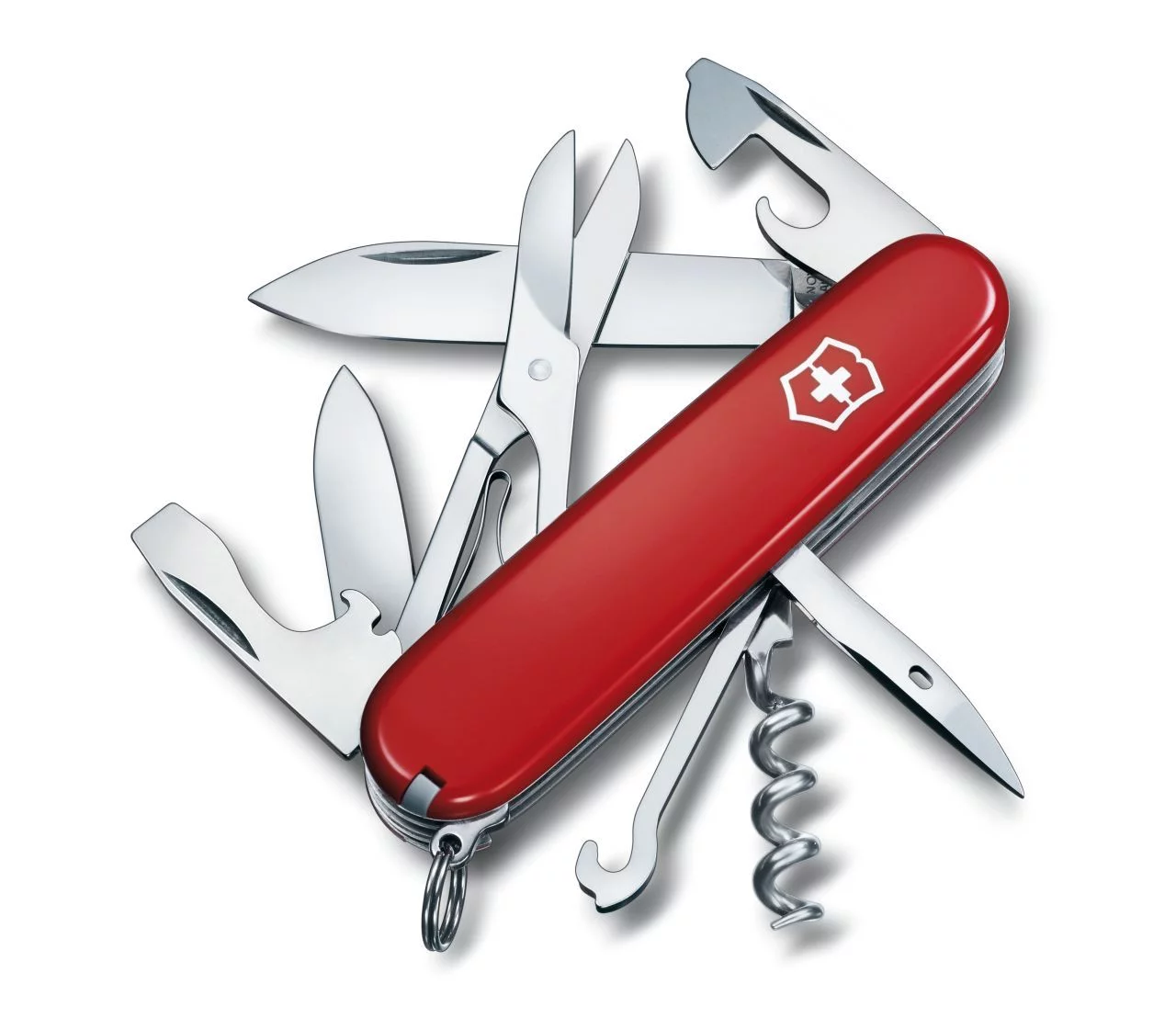 Zdjęcie produktu Scyzoryk Victorinox Climber, 14 funkcji, dł.91 mm, czerwony (1.3703)
