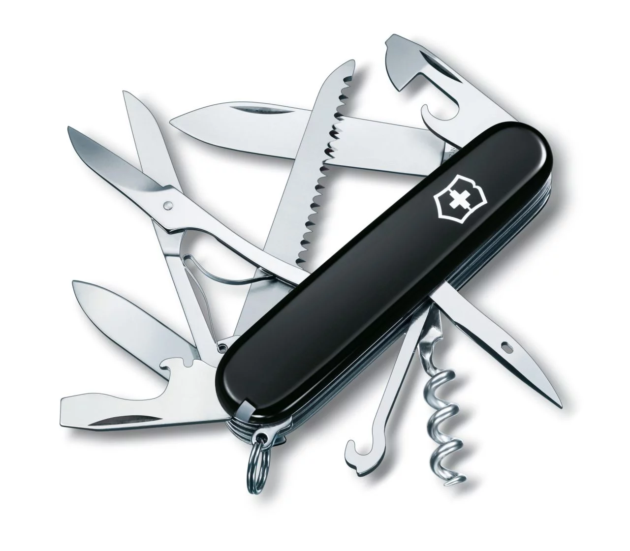 Zdjęcie produktu Scyzoryk Victorinox Huntsman, 15 funkcji, dł.91mm, czarny (1.3713.3)