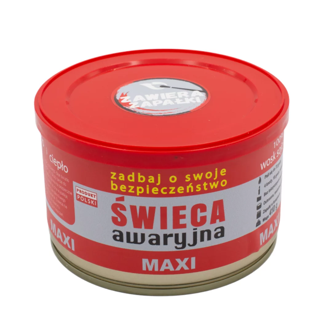 Zdjęcie produktu Świeca awaryjna przetrwania HASKE Pro MAXI 410g, 72h świecenia