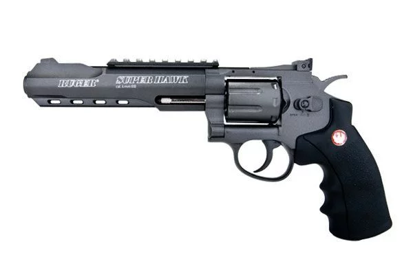 Zdjęcie produktu Rewolwer ASG Ruger Superhawk 6" czarny CO2