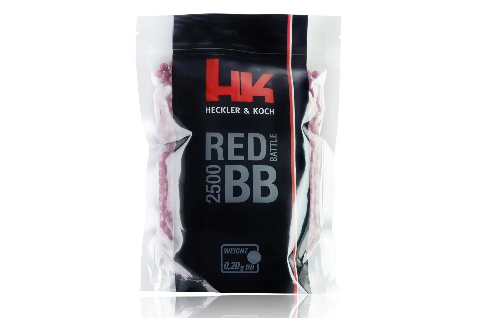 Zdjęcie produktu Kulki ASG 6 mm 0,20g Heckler&Koch Red Battle 2500 szt.(2.6112)