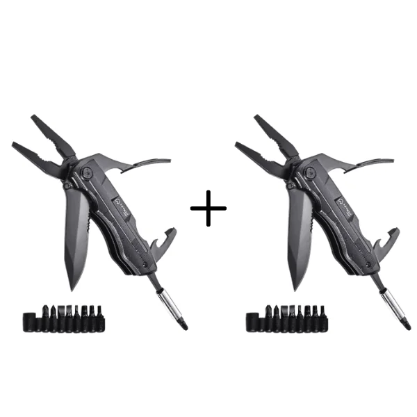 2x Multitool AZYMUT Gron - 11 narzędzi + 9 bitów + kabura (H-P224052)