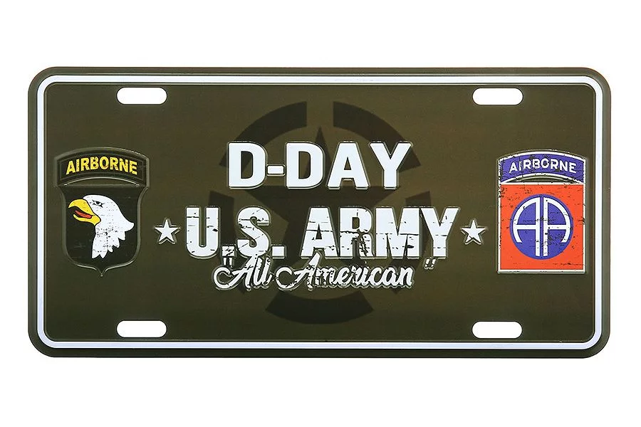 Zdjęcie produktu Tablica rejestracyjna D-Day Allied Star