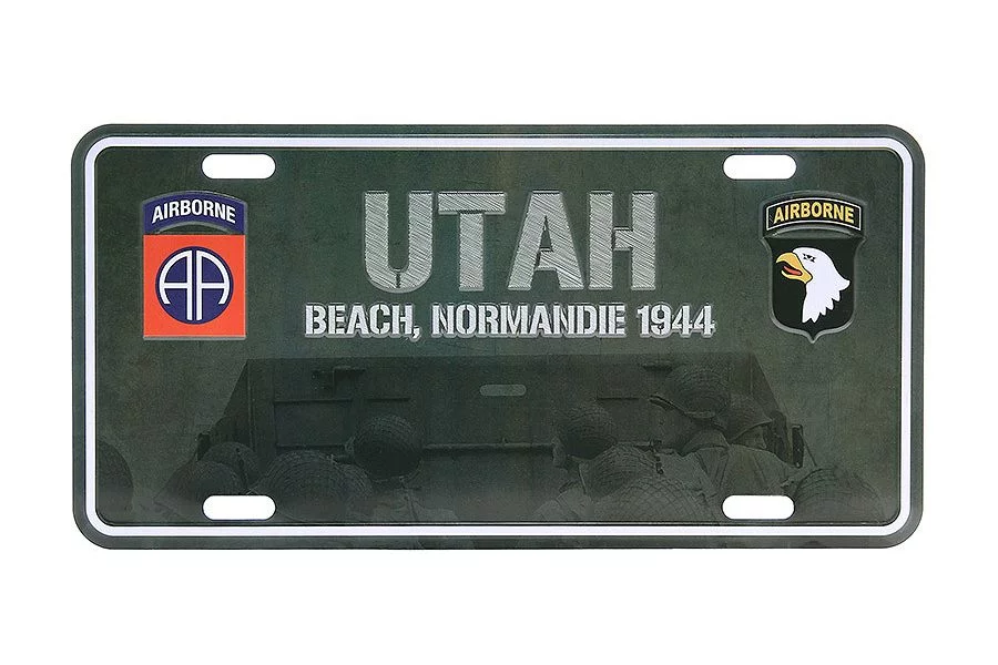 Tablica rejestracyjna UTAH Beach Normandii 1944