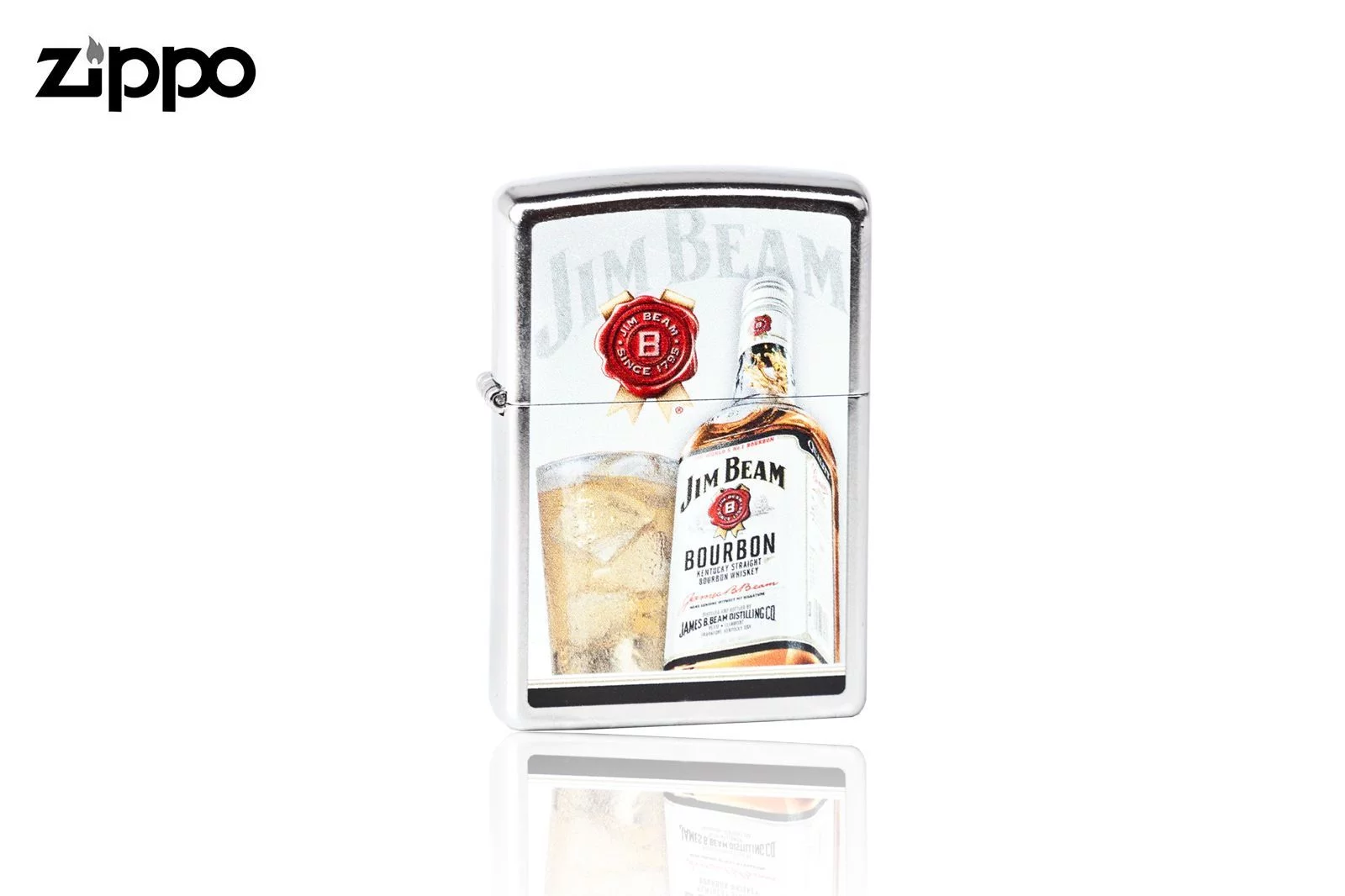 Zdjęcie produktu Zapalniczka Zippo Jim Beam, Street Chrome