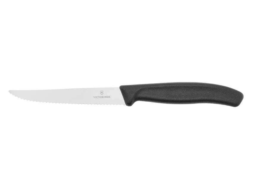Zdjęcie produktu Nóż kuchenny Victorinox Swiss Classic ząbkowany czarny 11 cm.