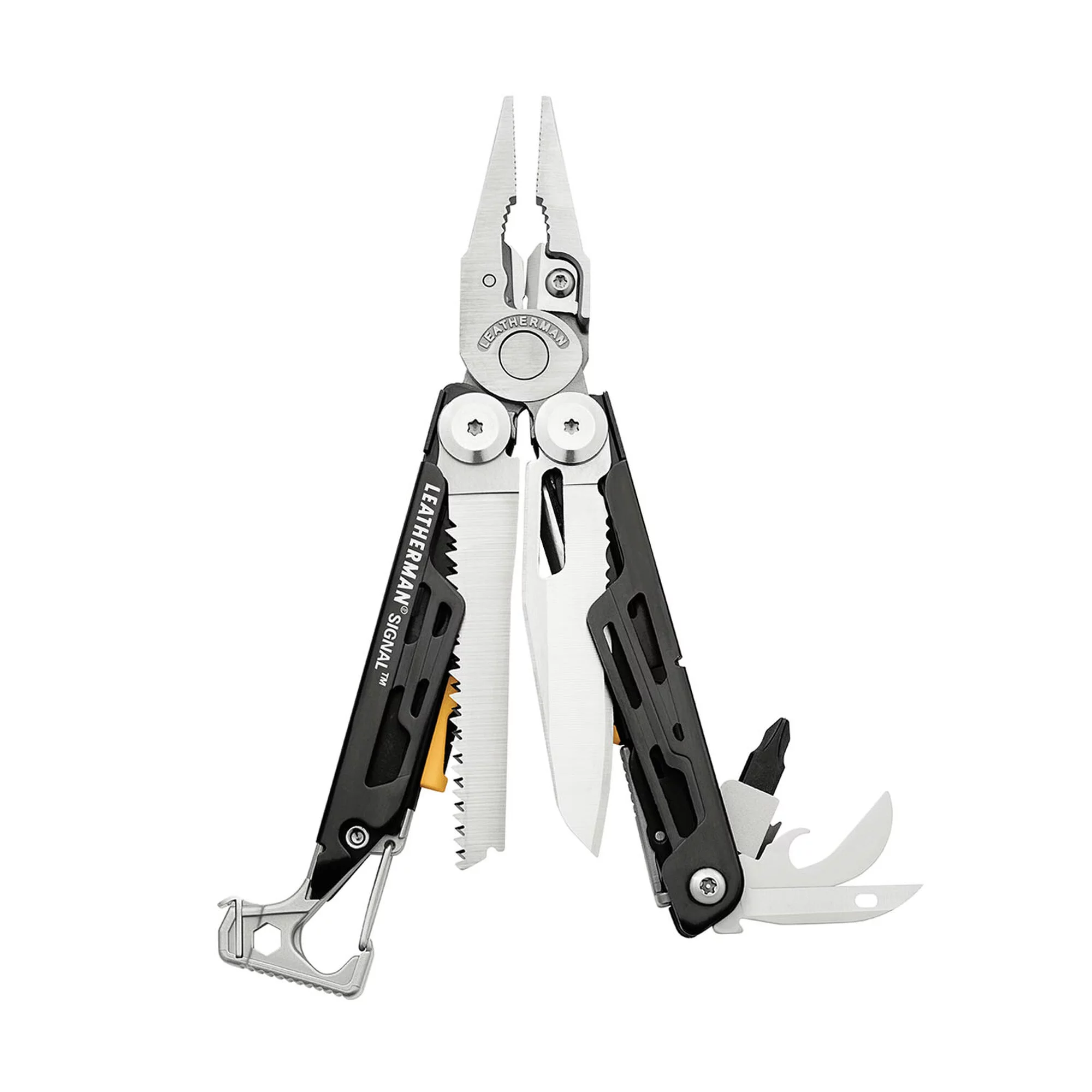 Multitool Leatherman SIGNAL Black - Stainless - 19 narzędzi + etui czarne (832265)