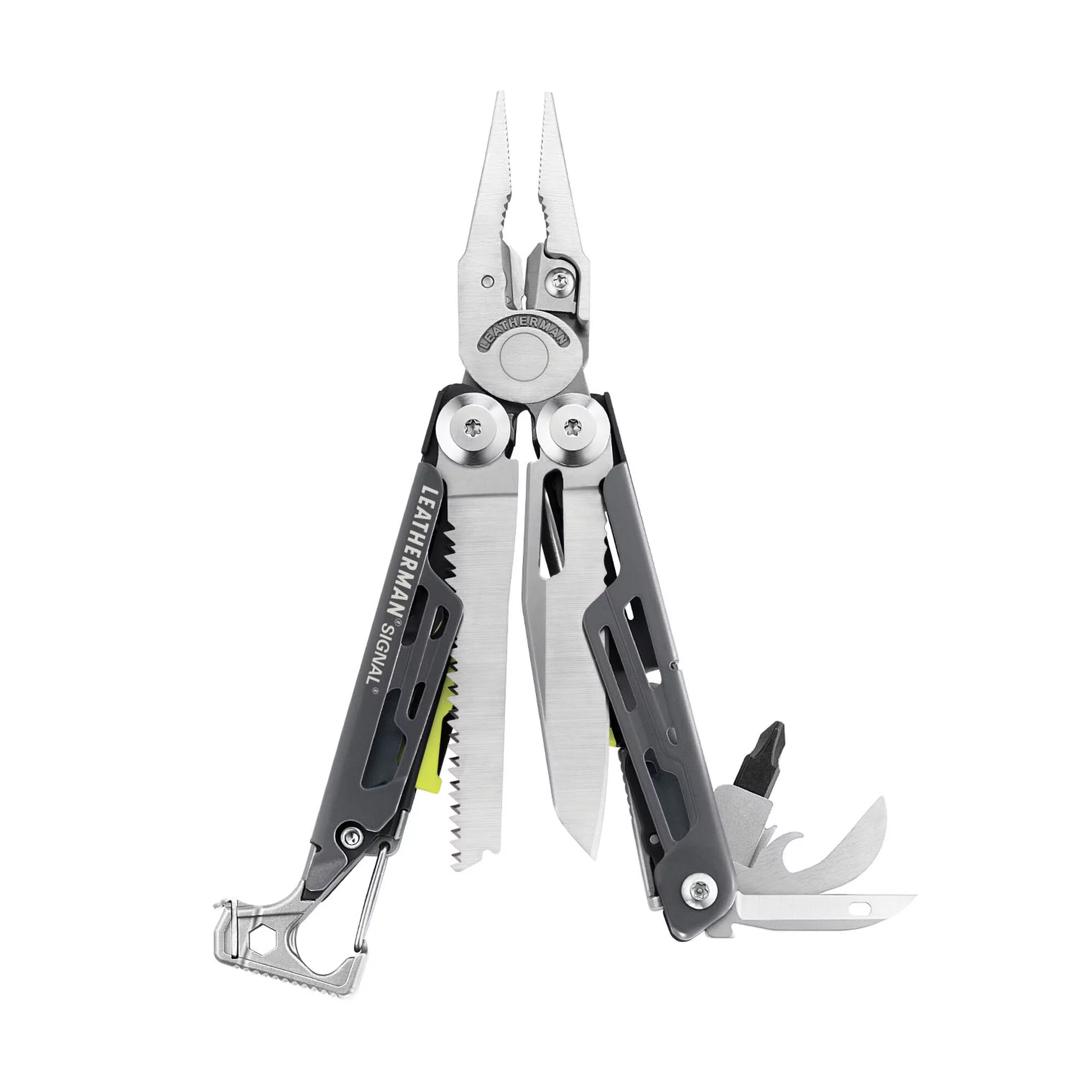 Multitool Leatherman SIGNAL Gray szary - Stainless - 19 narzędzi + etui czarne (832737)