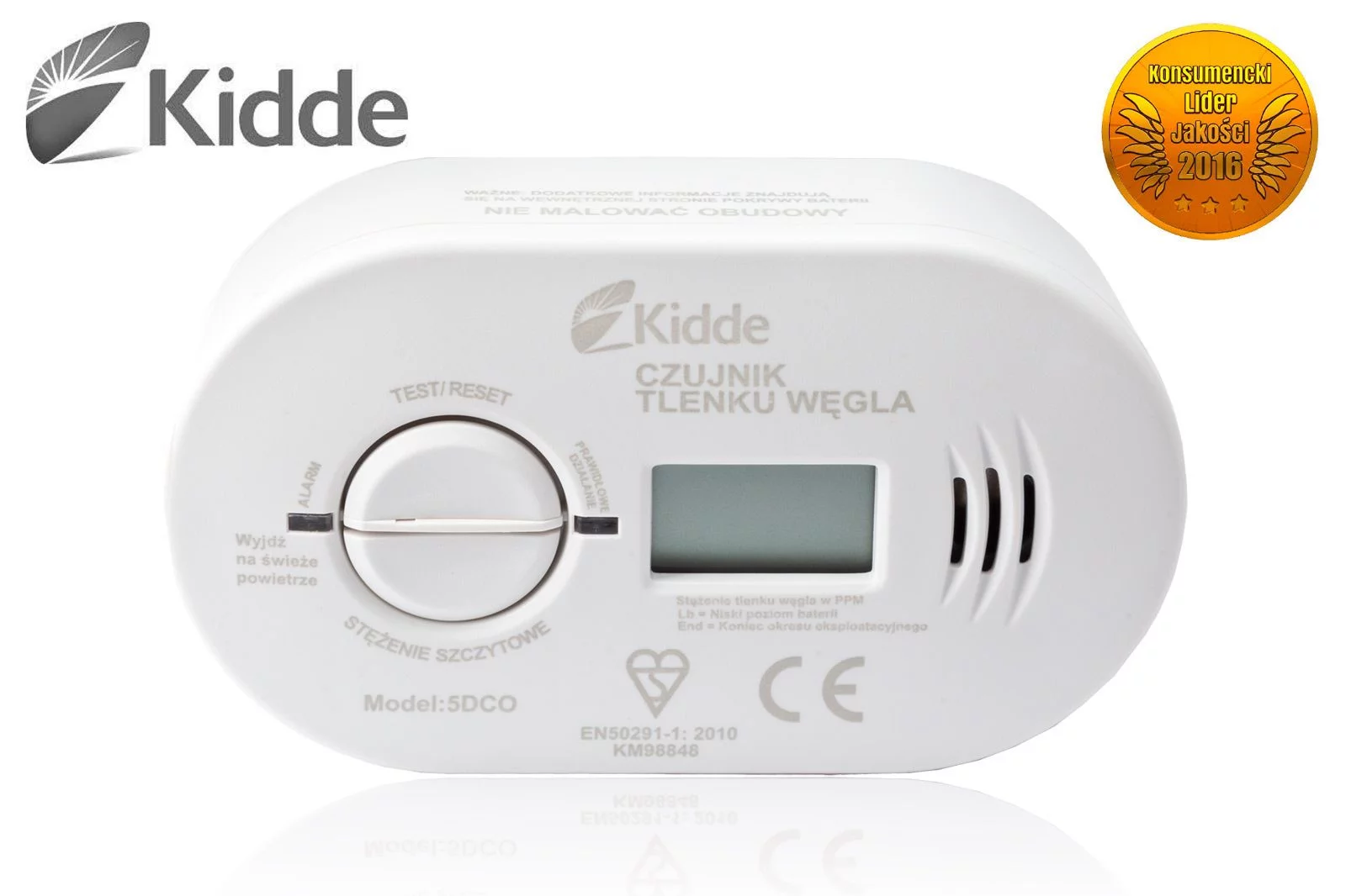 Zdjęcie produktu Czujnik czadu, tlenku węgla KIDDE Compact z LCD