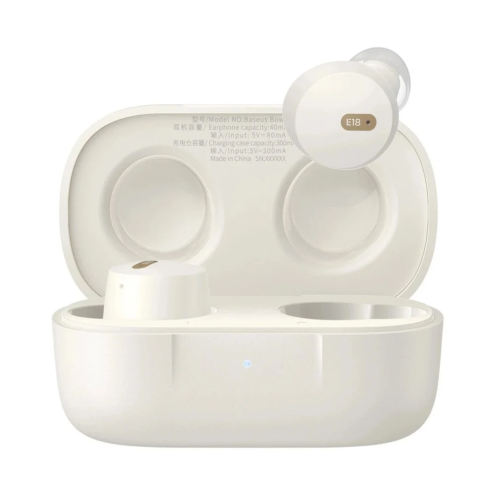 Słuchawki bezprzewodowe Baseus Bowie E18 (biały)