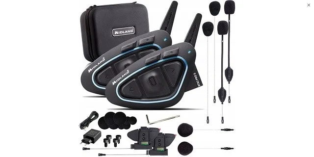 Zdjęcie produktu Interkom motocyklowy Midland BTX2 PRO S LR-TWIN na 2 kaski