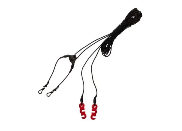 Zdjęcie produktu Zawiesia TigerWood BLACK SILK LONG do mocowania tarpa płachty (TW.ZAW-TARPL)