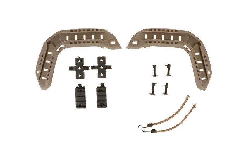 Zdjęcie produktu Zestaw szyn montażowych do hełmów typu FAST - dark earth (FMA-21-008617)