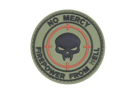 Zdjęcie produktu Naszywka 3D - NO MERCY – KINETIC WORKING GROUP - Olive (GFT-30-004687)