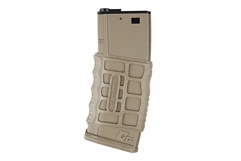 Zdjęcie produktu Magazynek ASG hi-cap 300 kulek GMAG-V1 do M4/M16 - tan (GIG-05-007761)