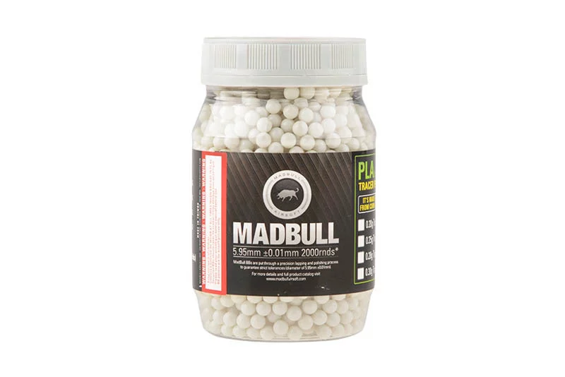Zdjęcie produktu Kulki MadBull Tracer 0,25g - butelka 2000 szt. (MDB-16-017638)