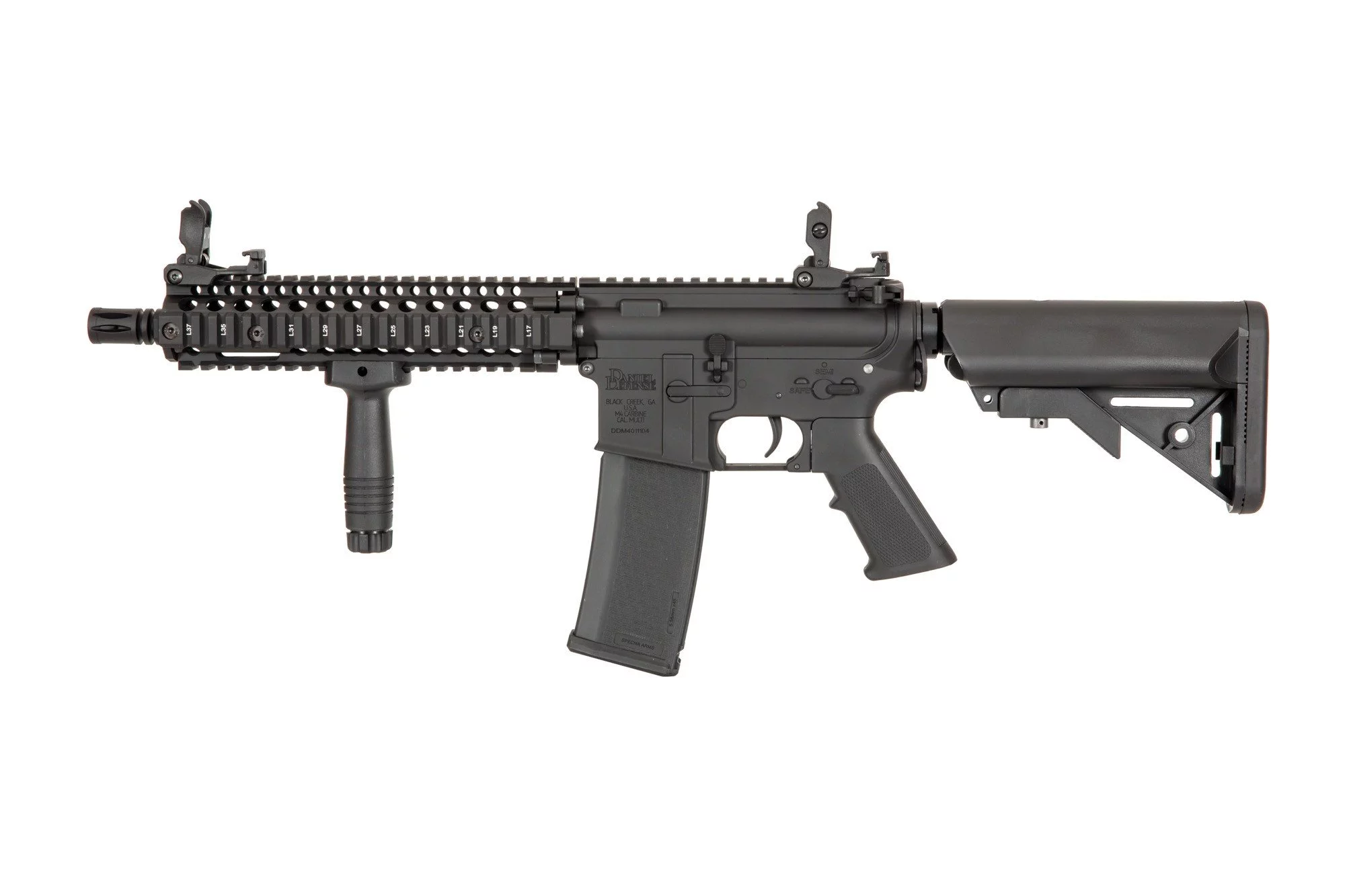 Zdjęcie produktu Karabinek ASG Daniel Defence MK18 SA-E19 EDGE - czarna (SPE-01-029641)