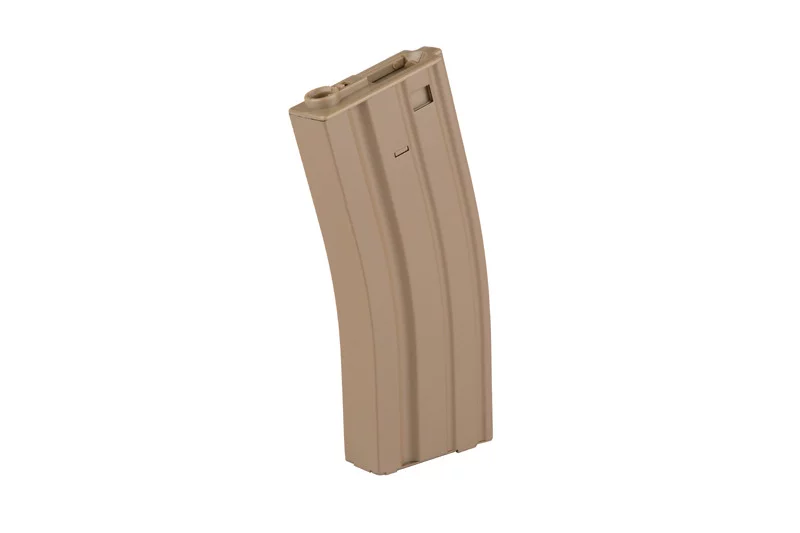 Zdjęcie produktu Magazynek ASG hi-cap 300 kulek do replik typu M4/M16 - tan (SPE-05-010630)