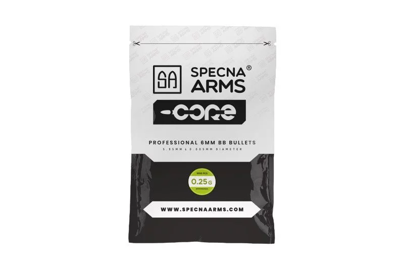 Zdjęcie produktu Kulki Specna Arms CORE BIO 0,25g - 1000 szt. (SPE-16-021021)