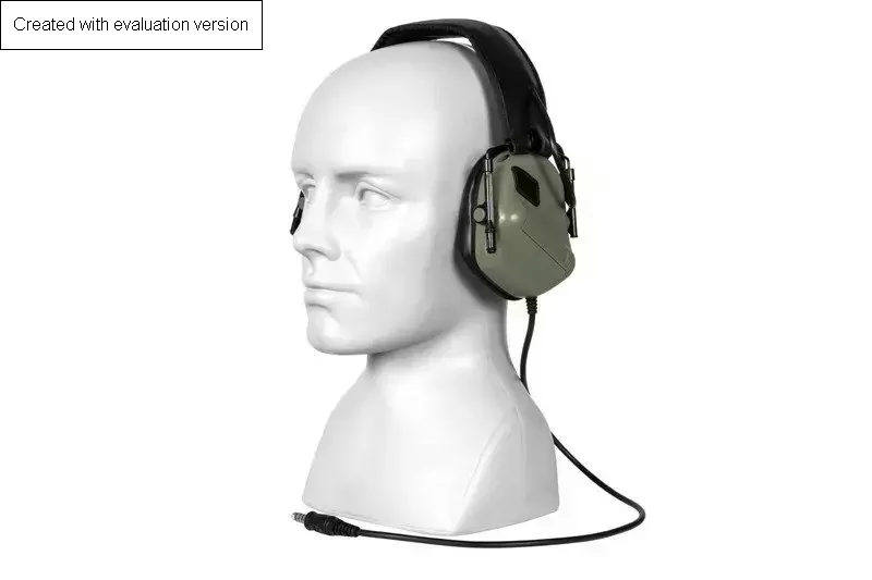 Zestaw słuchawkowy ERM - oliwkowy (SPE-31-036202)