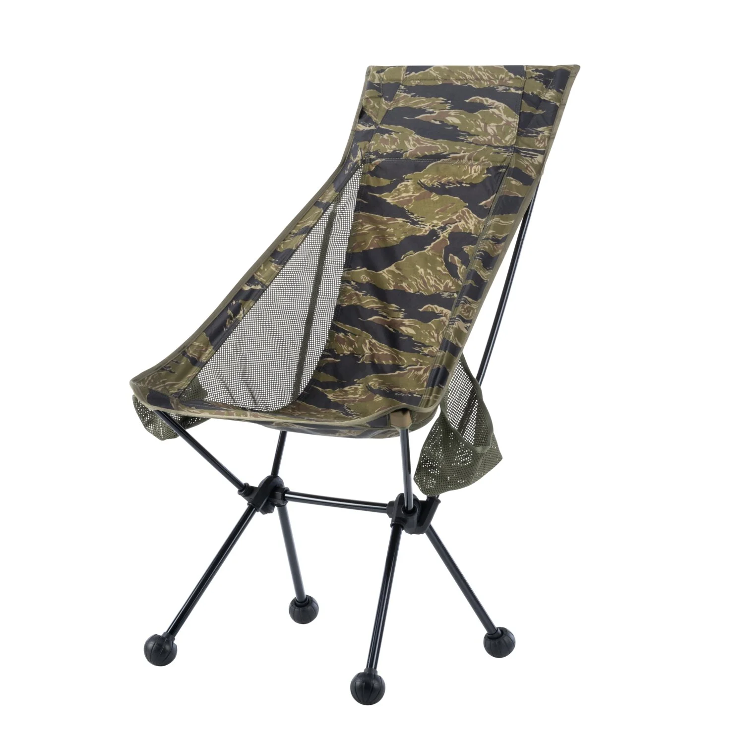 Krzesło turystyczne składane wysokie HELIKON TRAVELER Enlarged Lightweight Chair - Tiger Stripe -  (AC-ELC-CD-62)
