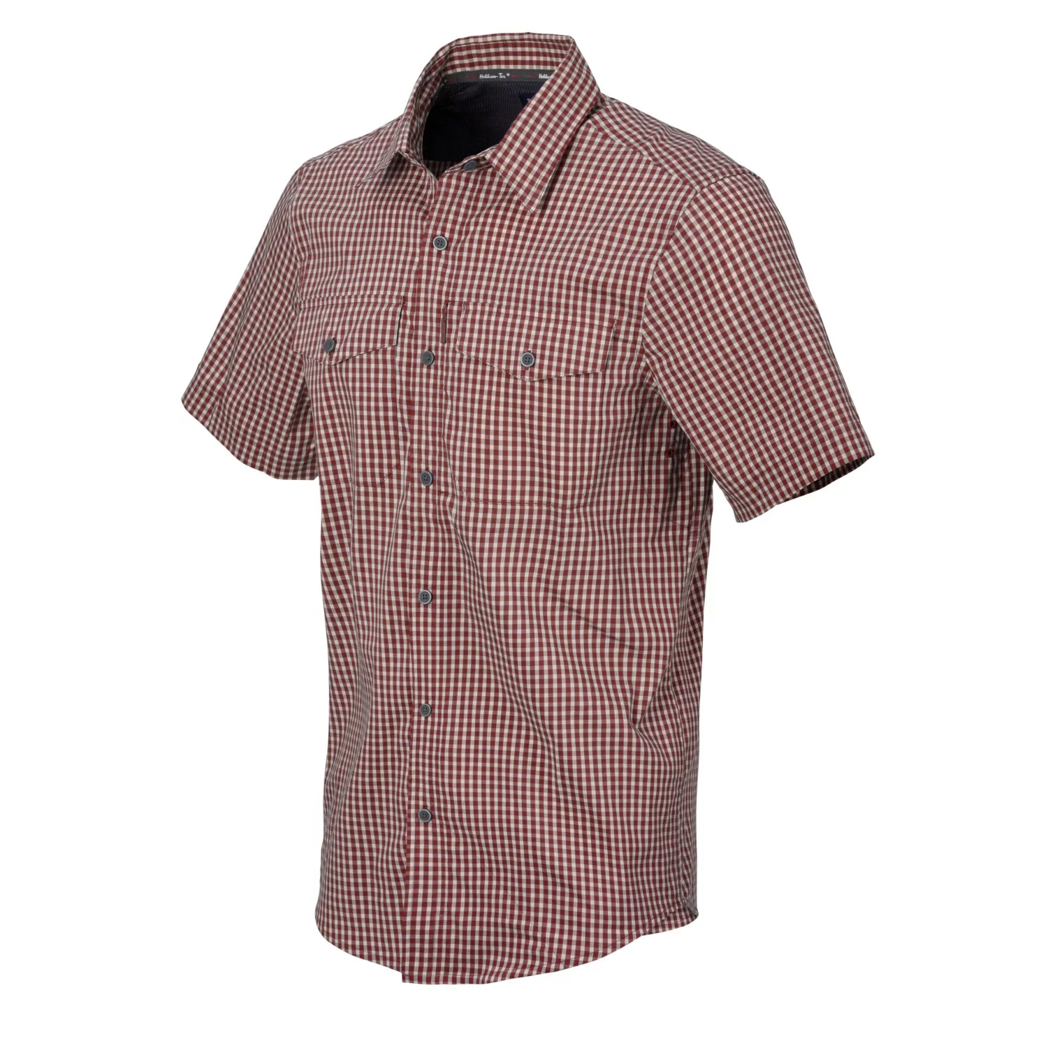 Zdjęcie produktu Koszula HELIKON Covert Concealed Carry Short Sleeve -  - Dirt Red Checkered - XL/Regular (KO-CCS-CB-C5-B06)