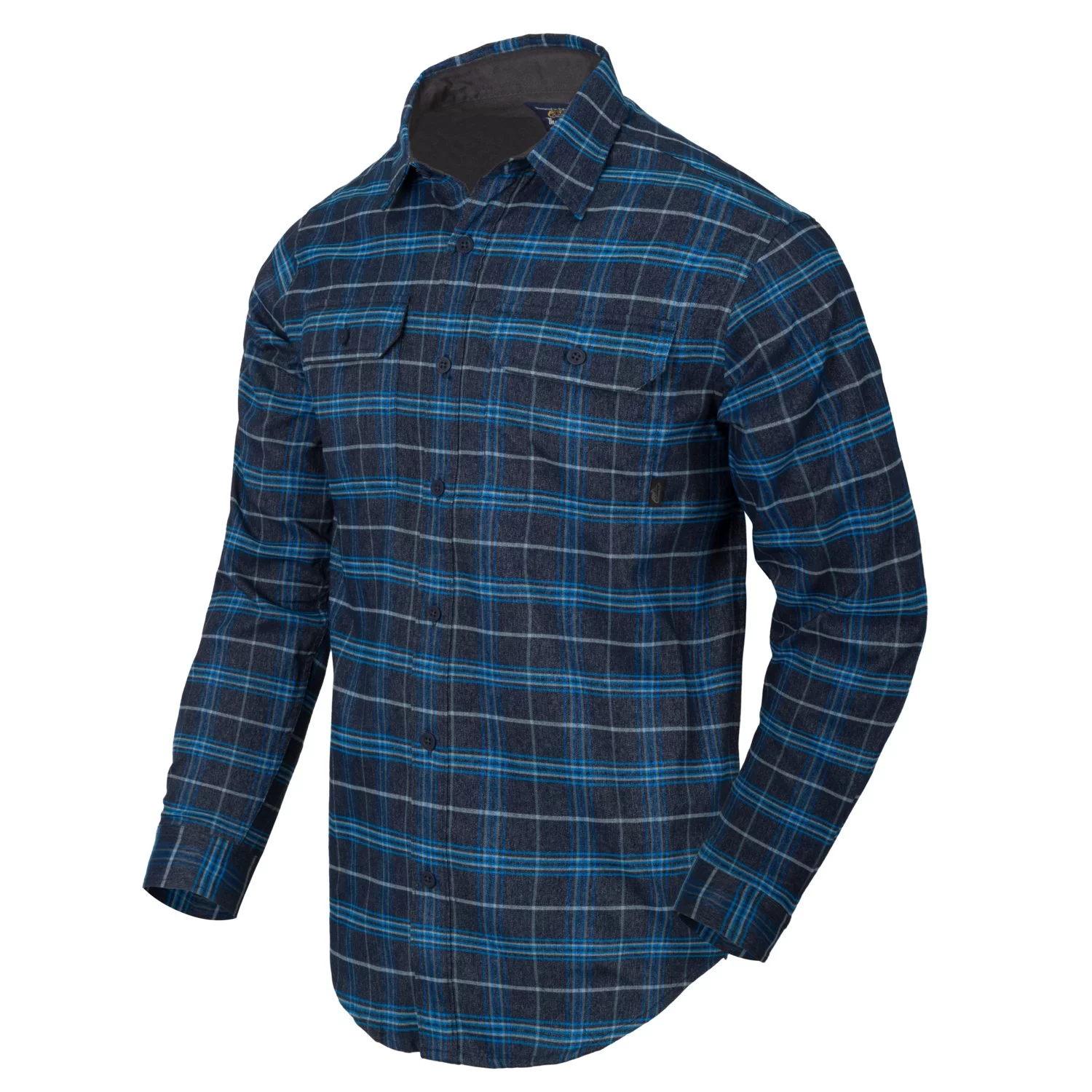 Zdjęcie produktu Koszula HELIKON GreyMan Shirt - Polyester Blend - Blue Stonework Plaid - L/Regular (KO-GMN-PN-PA-B05)