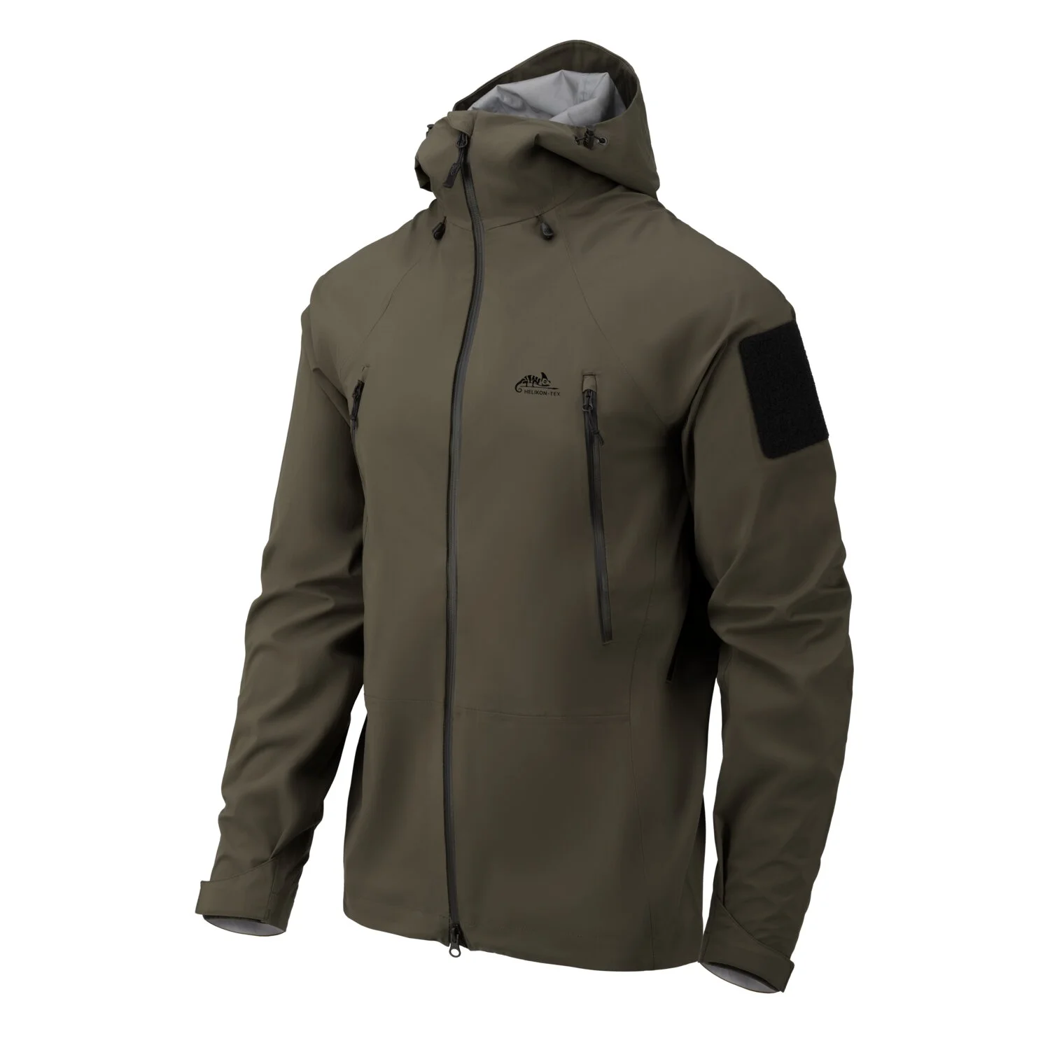 Kurtka wodoodporna HELIKON SQUALL Hardshell Jacket - TorrentStretch - Taiga Green (KU-SHJ-TR-09)
