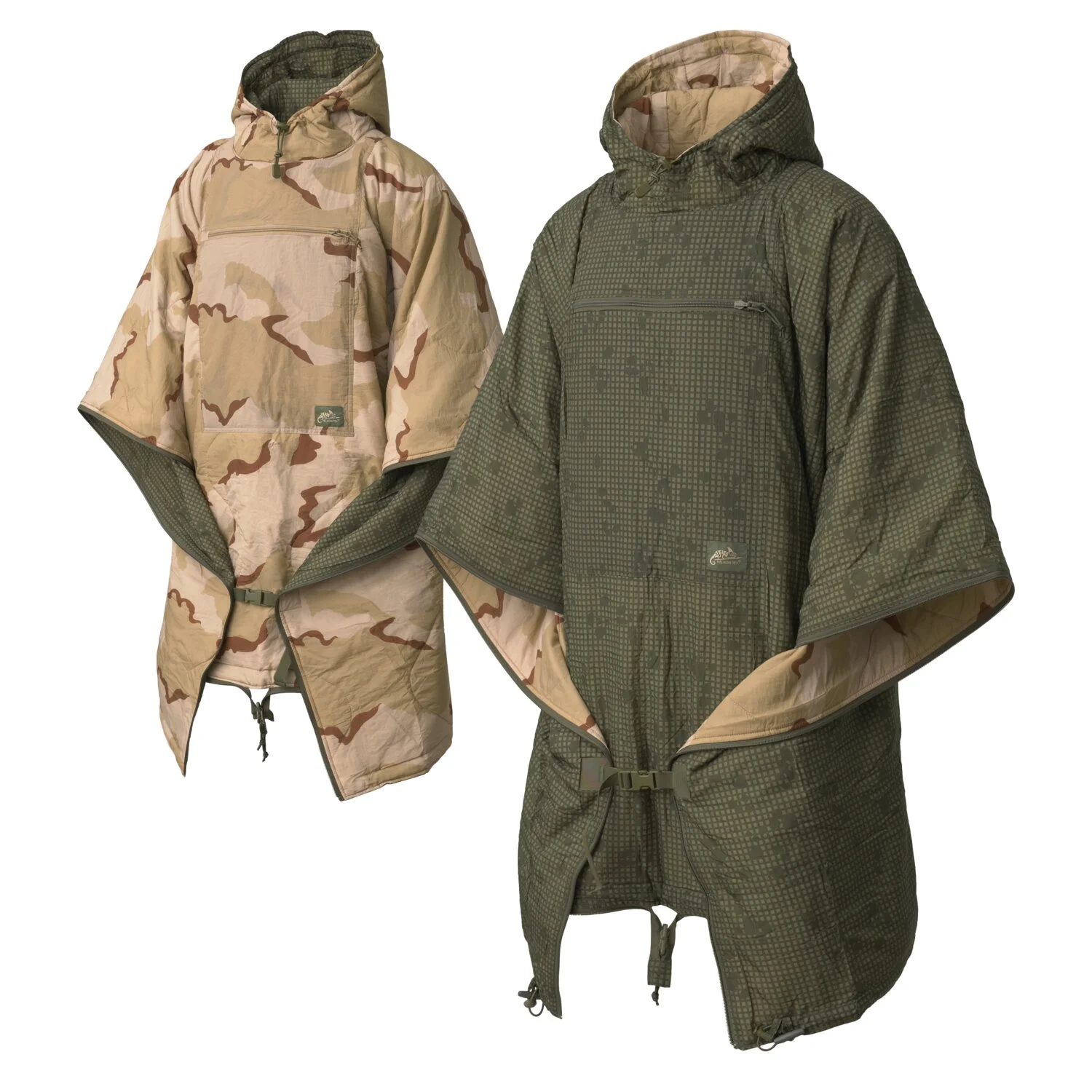Ocieplane poncho wielofunkcyjne Desert Night Camo / US Desert  (PO-RSR-NL-0L05A)