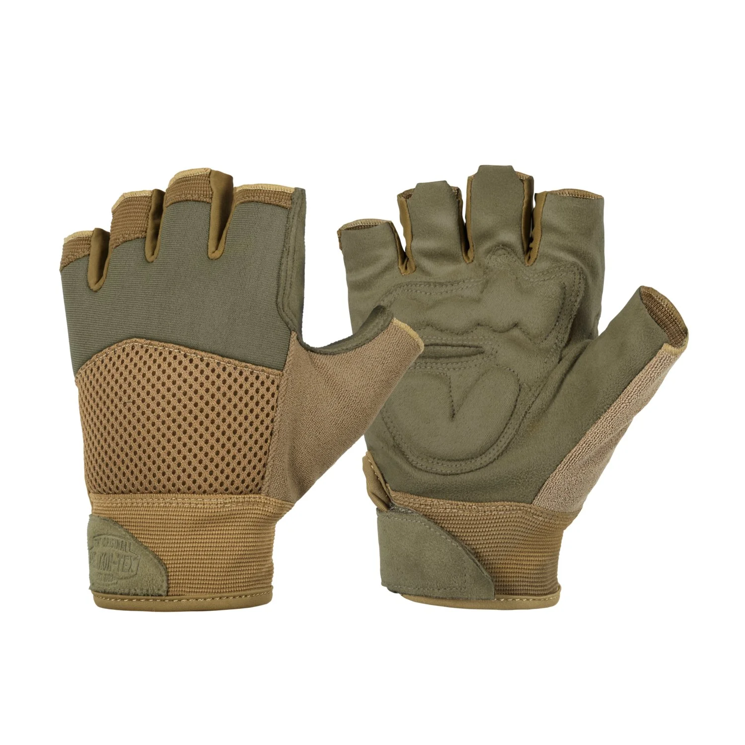 Zdjęcie produktu RĘKAWICZKI HELIKON HALF FINGER MK2 - Neoprene - Olive Green/Coyote - L/Regular (RK-HF2-NE-0211A-B05)