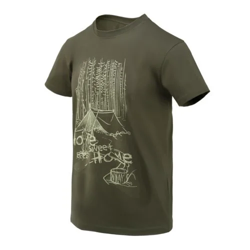 T-Shirt HELIKON - Home Sweet Home - Tajga Green