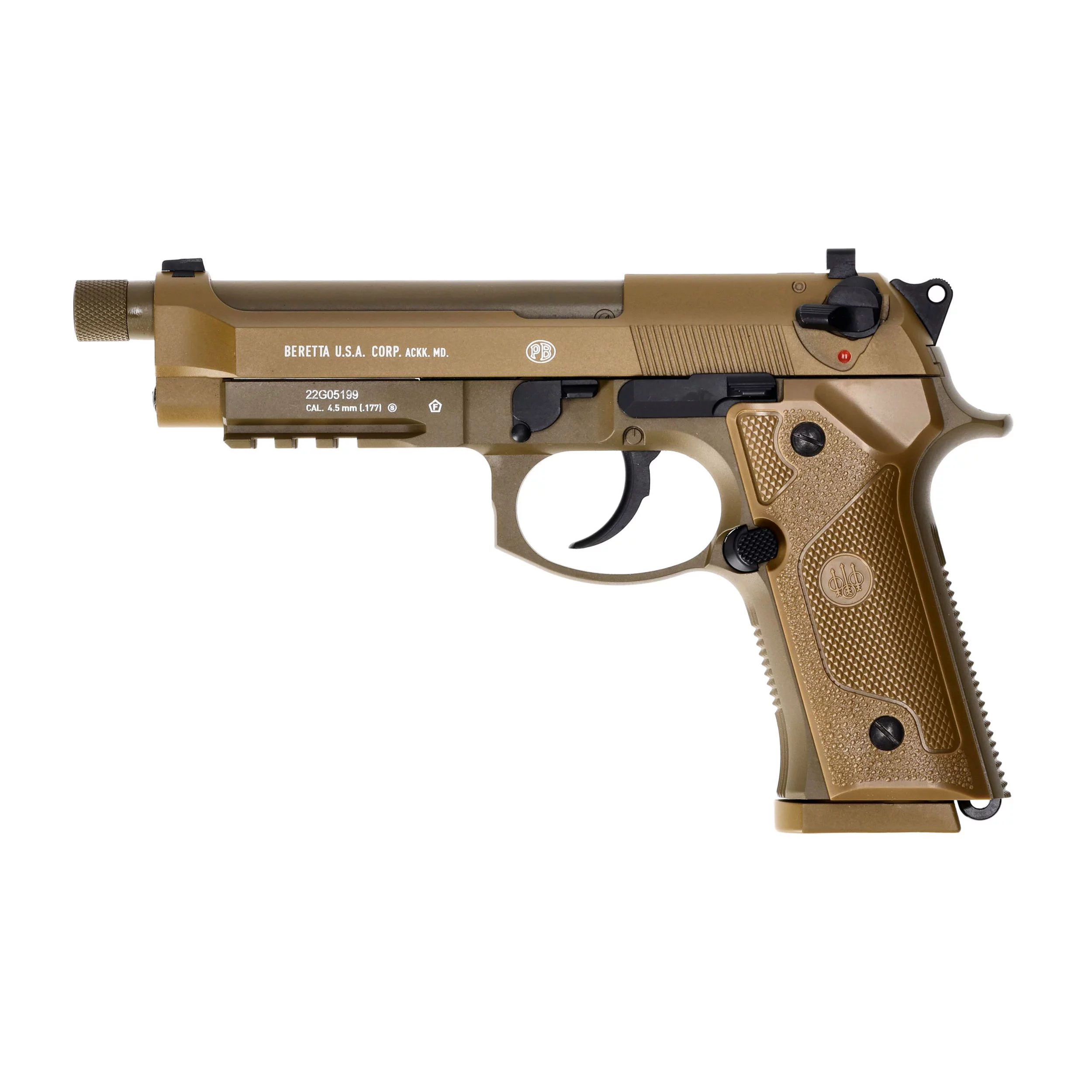 Zdjęcie produktu Pistolet wiatrówka Beretta M9A3 FM 4,5 mm brązowy (5.8350)
