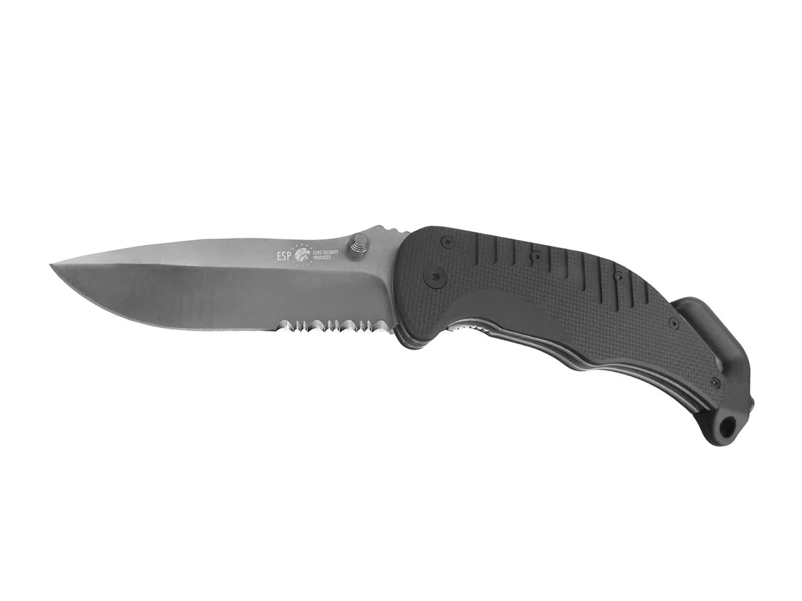 Zdjęcie produktu Nóż ratowniczy ESP z ząbkowanym ostrzem (RK-01-S)