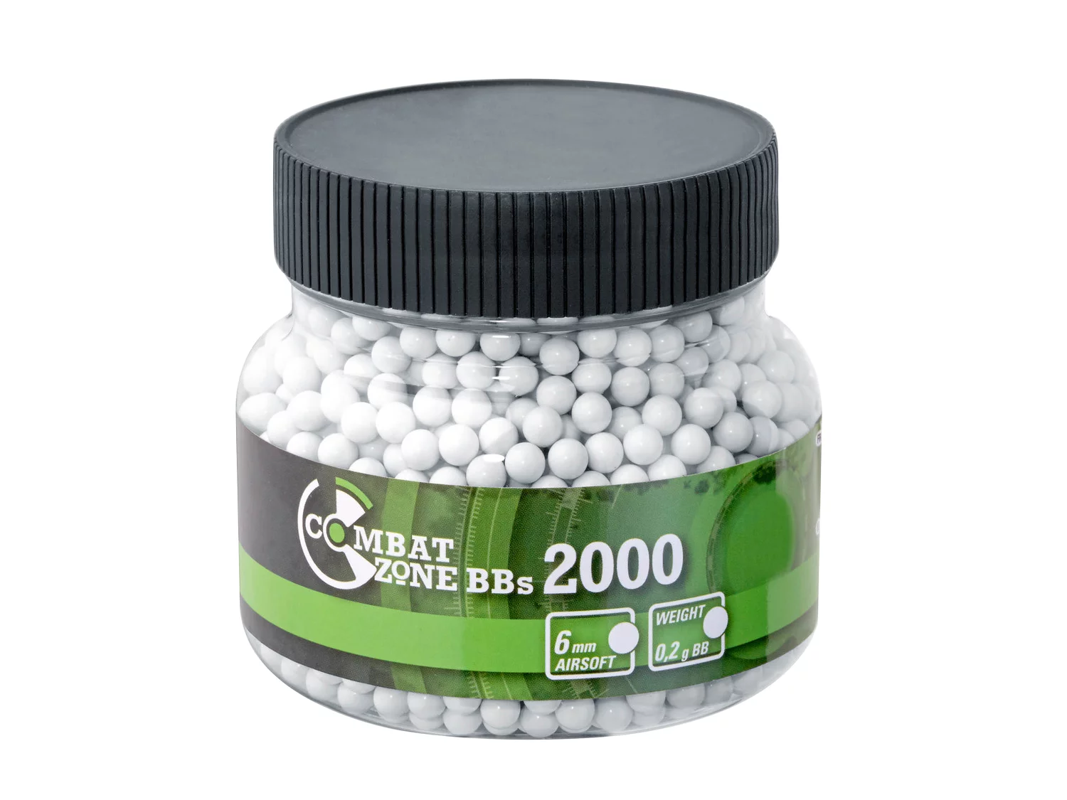 Zdjęcie produktu Kulki ASG Combat Zone Basic 0,2 g 6 mm 2000 szt. (2.5674)