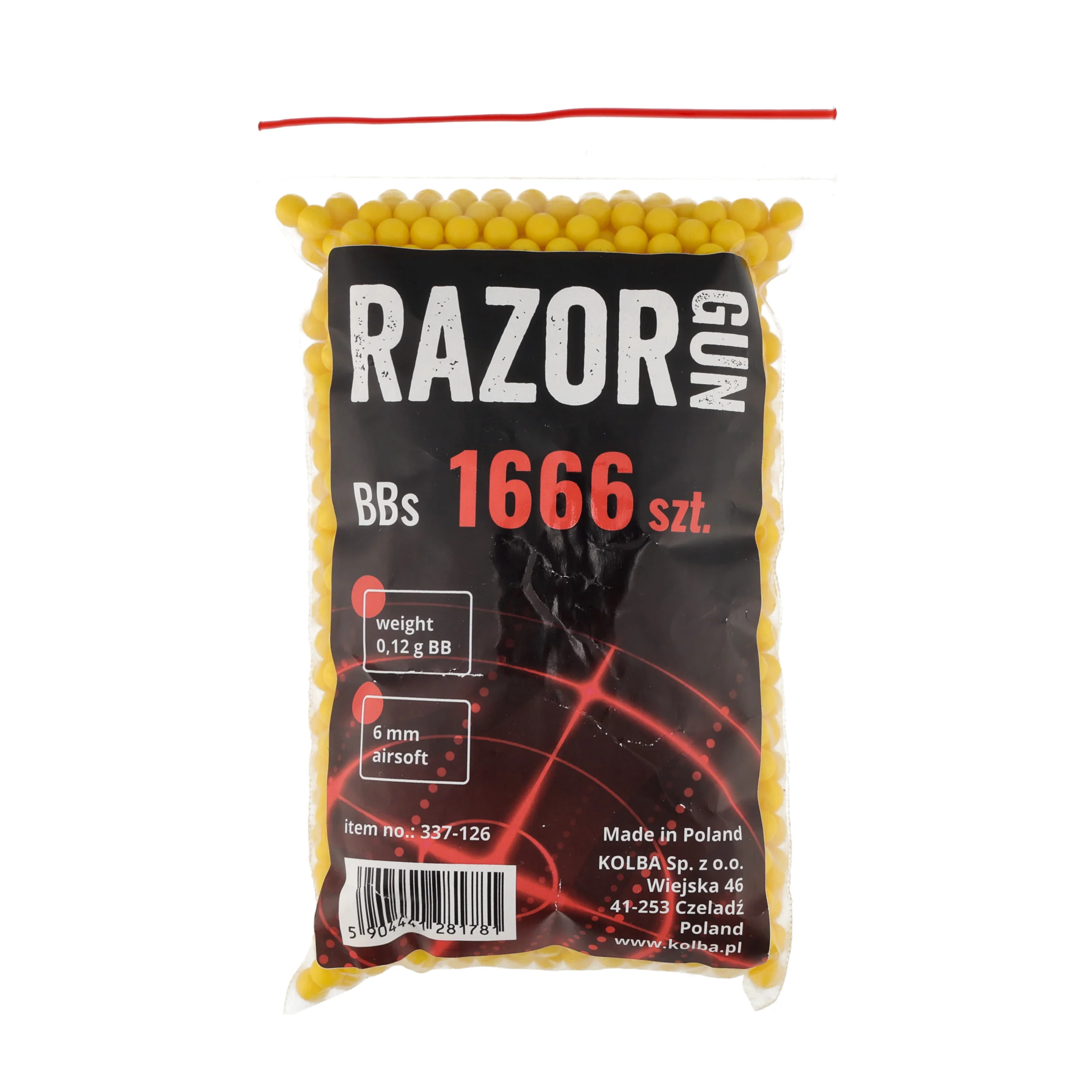 Kulki BB do ASG RazorGun 0,12 g 200 g / ok 1666 szt. (337-126)
