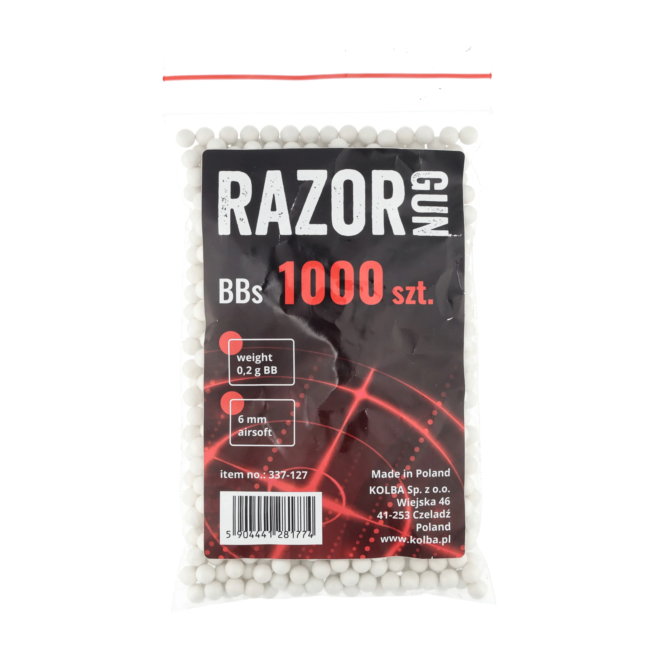 Kulki BB do ASG RazorGun 0,20 g 200 g / ok 1000 szt. (337-127)