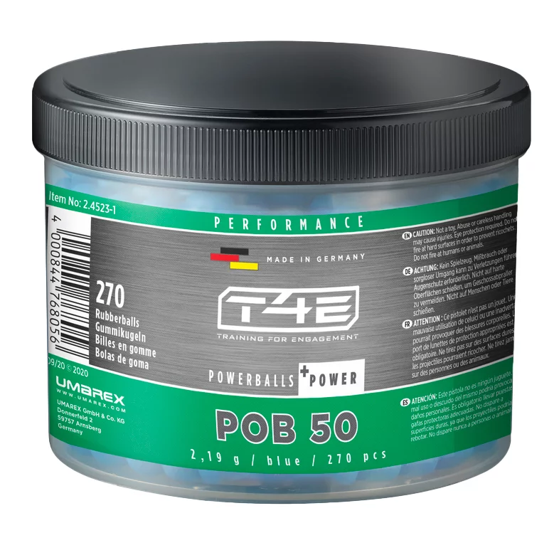 Zdjęcie produktu Kulki gumowe T4E Performance POB kal. .50 270 szt. (2.4523-1)