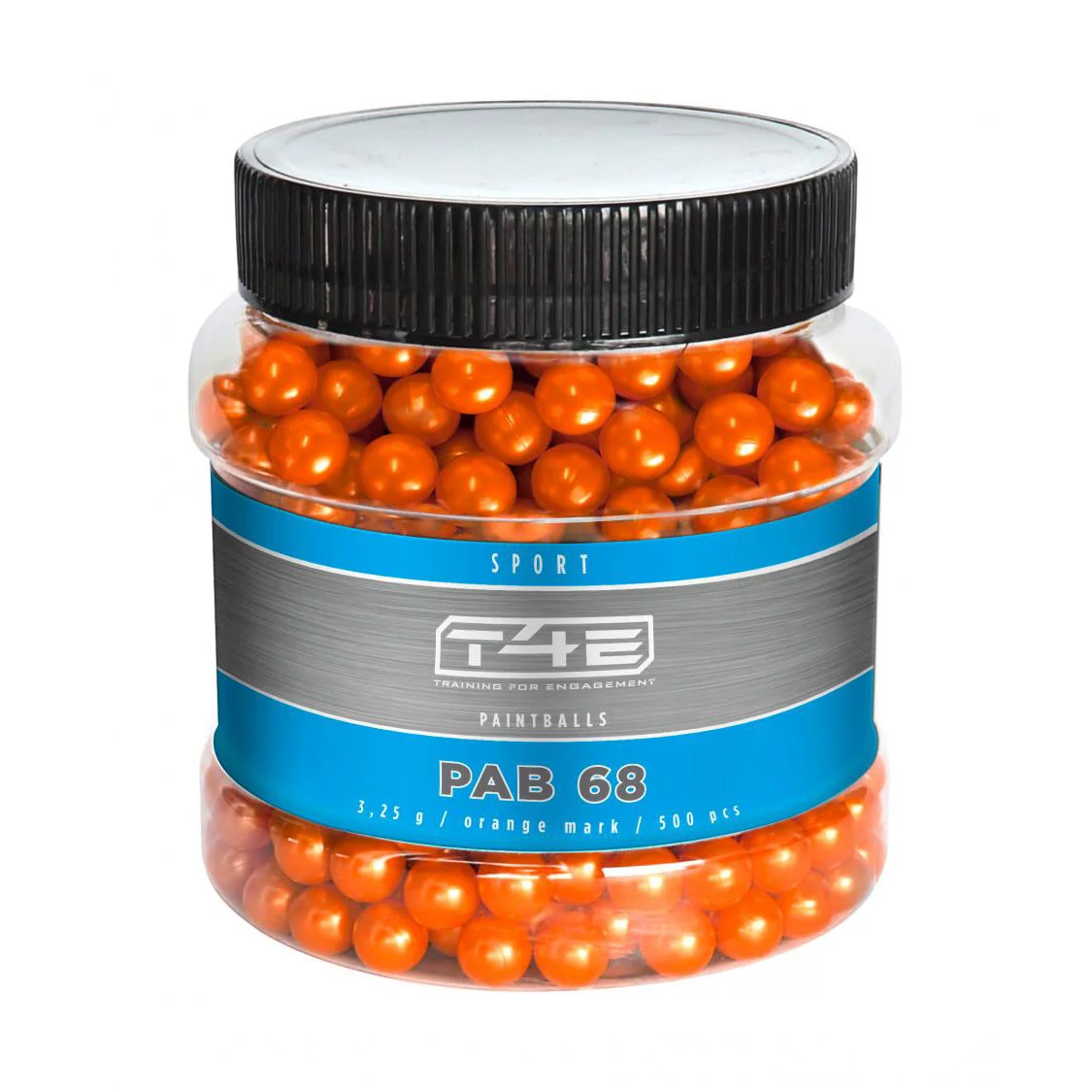 Kule z farbą T4E Sport PAB kal. .68 500 szt. pomarańczowe (2.4472)