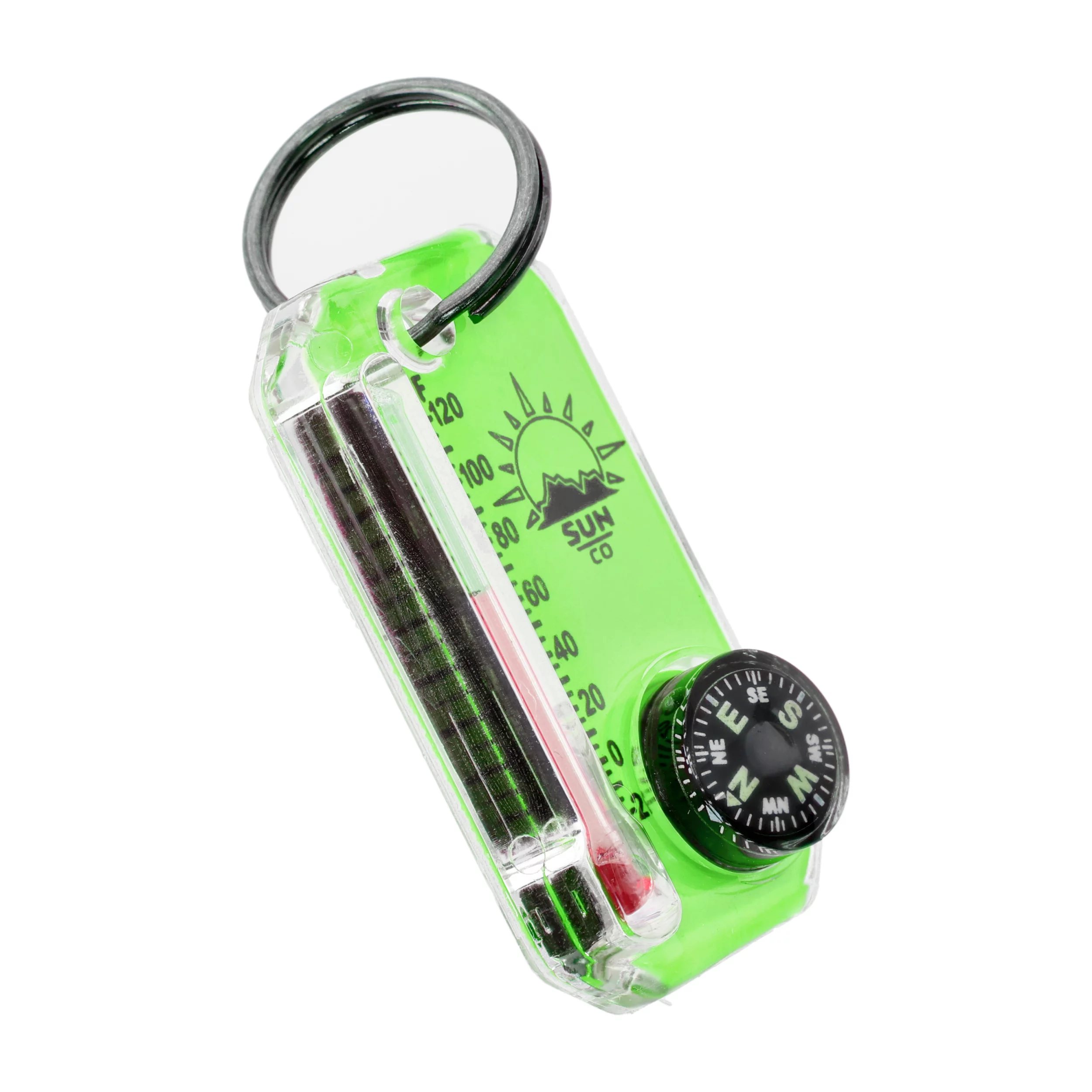 Brelok z termometrem i kompasem Sun Co. Therm-O-Compass Neon zielony (802-NEON-CI-HC green)