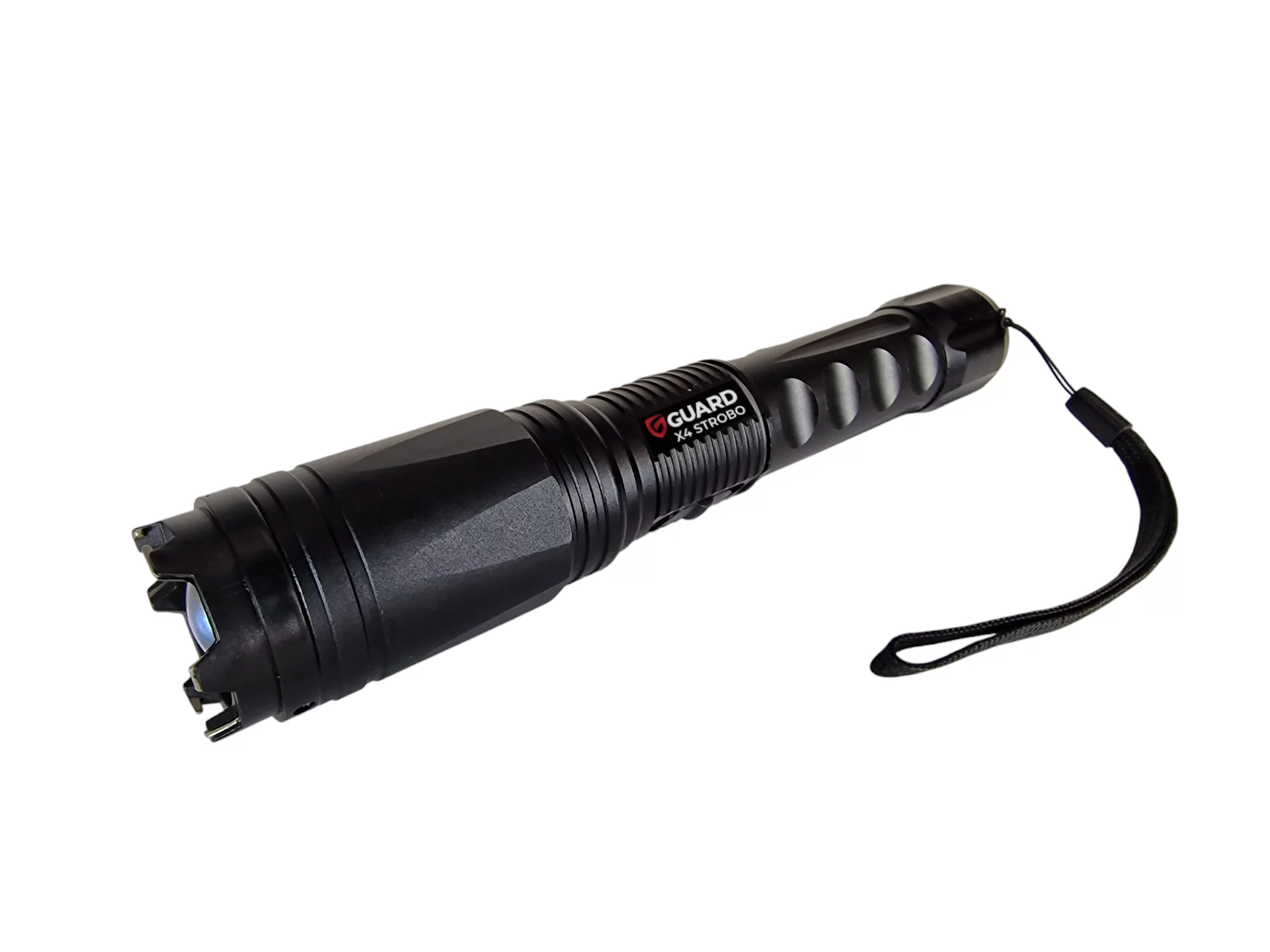 Latarka z paralizatorem GUARD Tornado X4 Strobo + focus + zbijak szyb + 2 ładowarki 230V/Car (YC-X4)