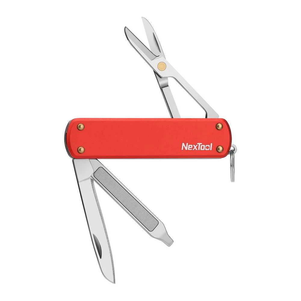 Nóż wielofunkcyjny scyzoryk NexTool Mini Pocket Knife NE0142 4w1 czerwony