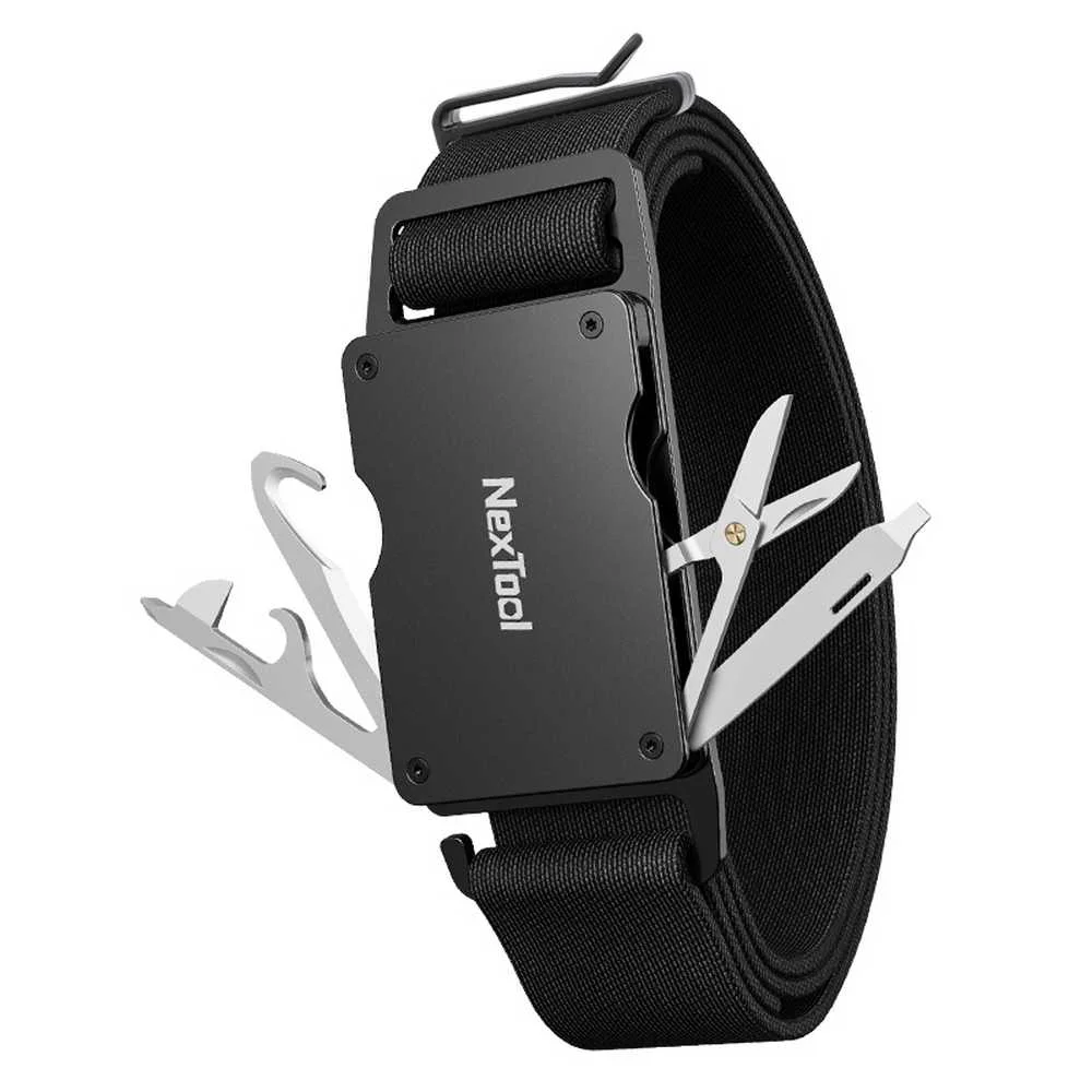 Pas taktyczny do spodni z klamrą wielofunkcyjną multitool NexTool Belt P50
