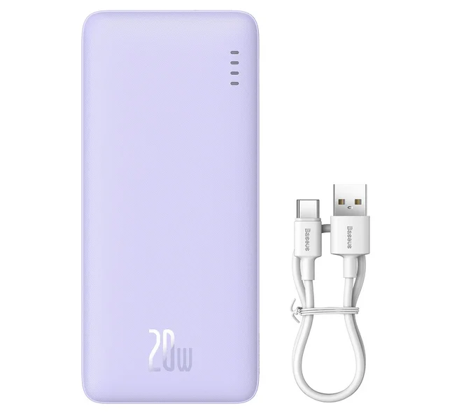 Zdjęcie produktu Powerbank BASEUS AIRPOW 20000MAH 20W (FIOLETOWY)