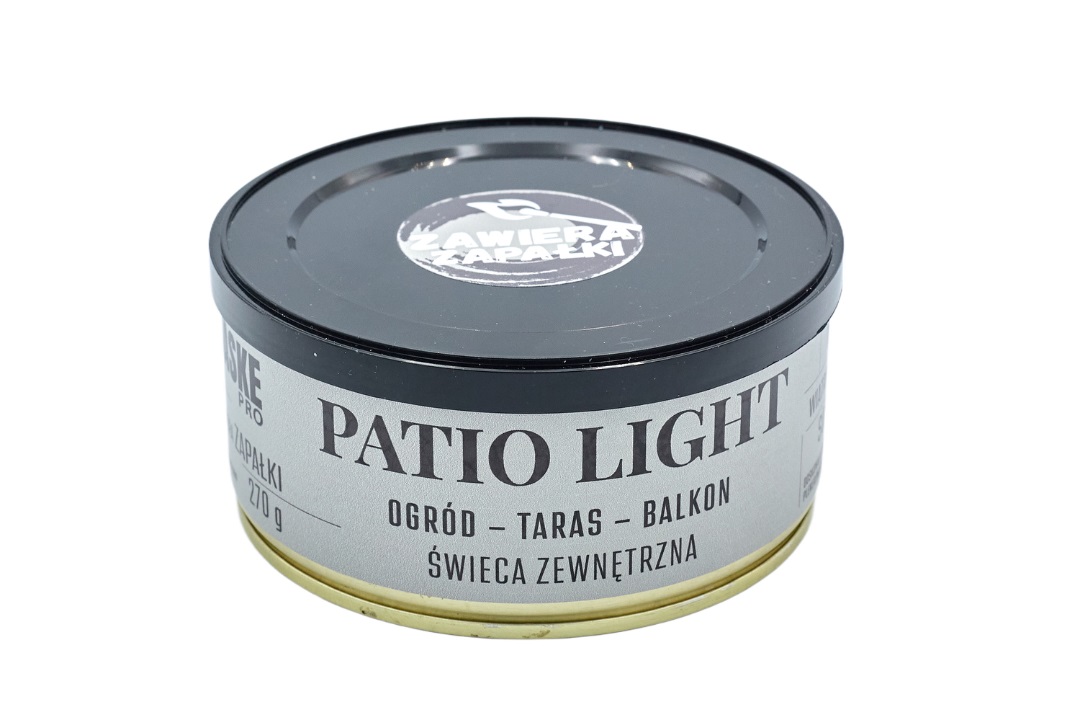 Świeca wiatroodporna EKO zewnętrzna Patio Light 260g Haske Pro 10h świecenia